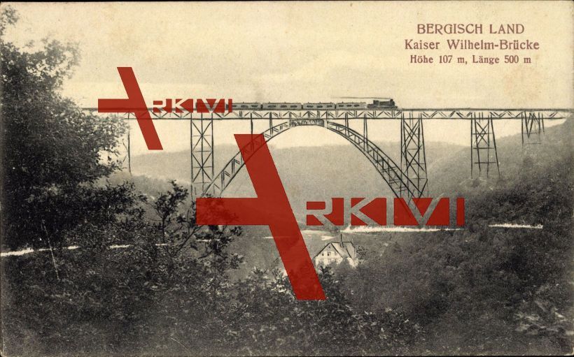 Müngsten Solingen, Kaiser Wilhelm Brücke, Lokomotive