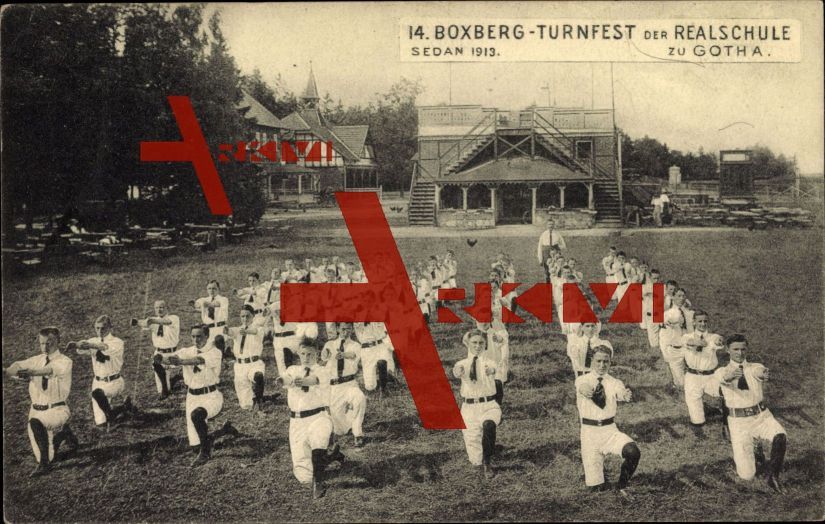 Gotha, 14. Boxberg Turnfest der Realsschule 1913
