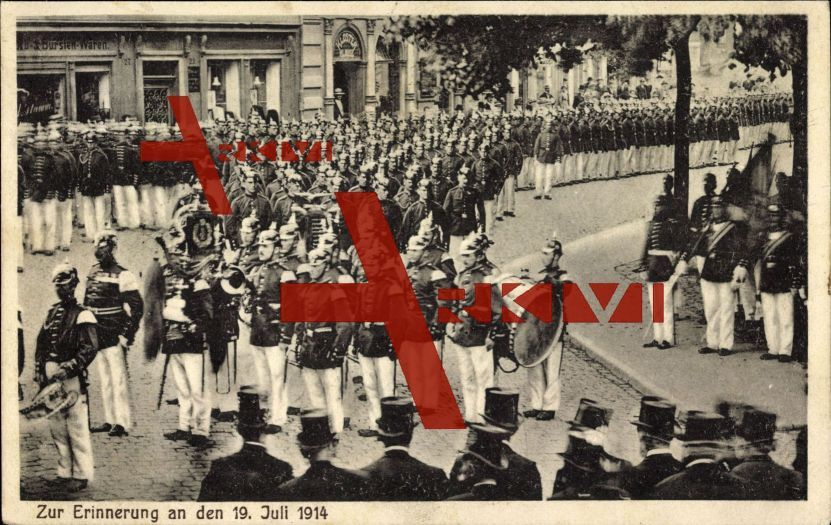 Gotha, 19 Juli 1914, Militärparade, Kloster Klause