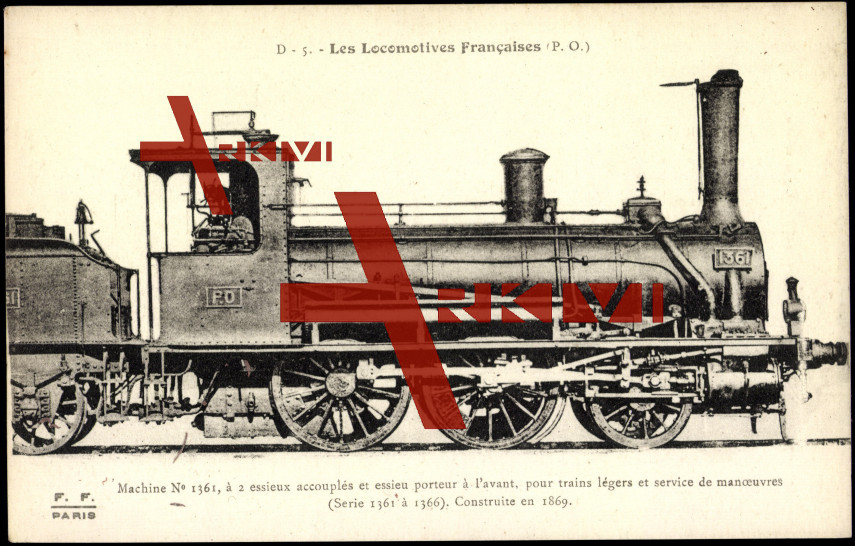 Locomotives Francaises, P.O., Machine No 1361