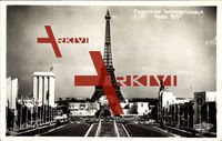 Paris, Weltausstellung 1937, Blick zum Eiffelturm