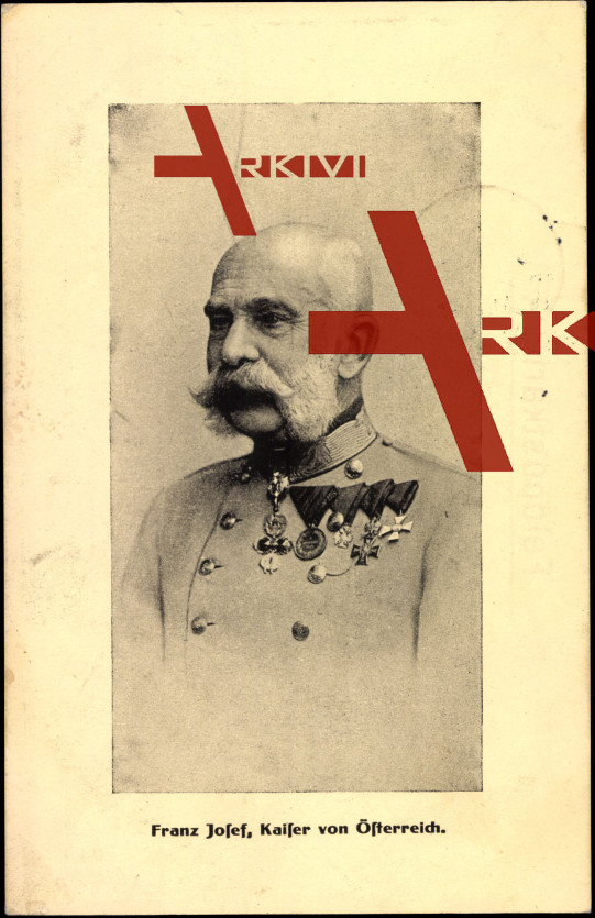 Passepartout Kaiser Franz Josef von Österreich