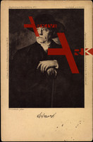 Otto von Bismarck, Portrait, Hut, Gehstock