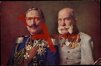Rieser, Kaiser Wilhelm II und Kaiser Franz Josef I, Portrait