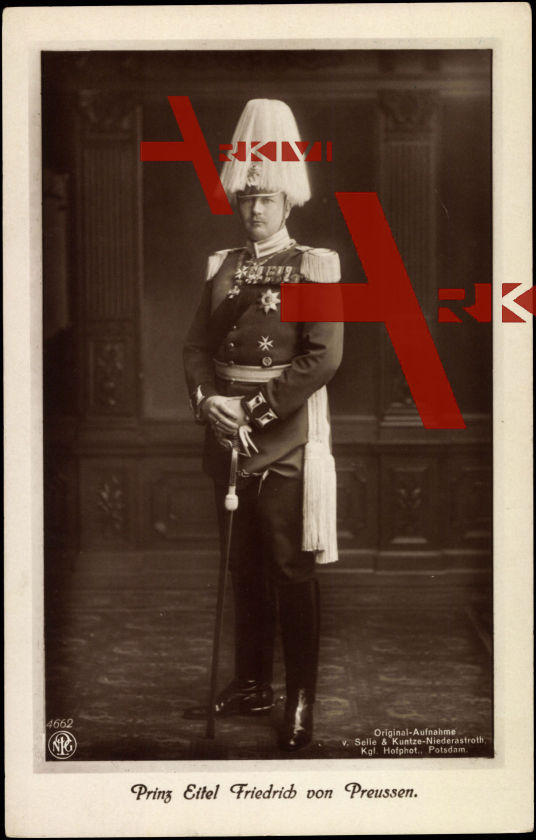 Prinz Eitel Friedrich von Preußen in Federhelm, NPG 4662