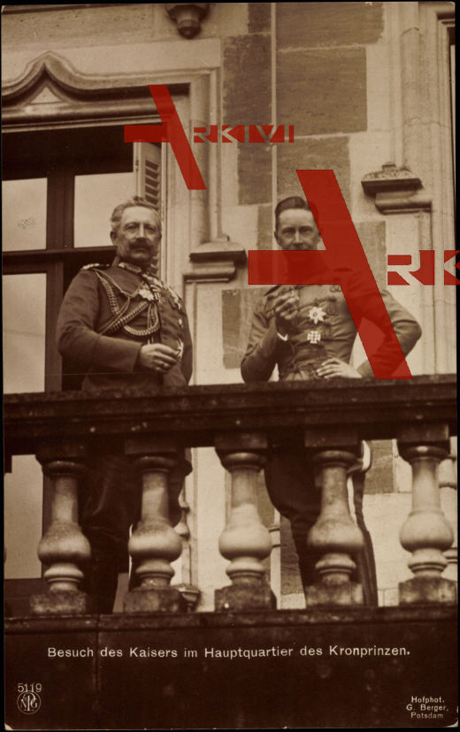 Kaiser Wilhelm II. mit dem Kronprinzen von Preußen, NPG 5119