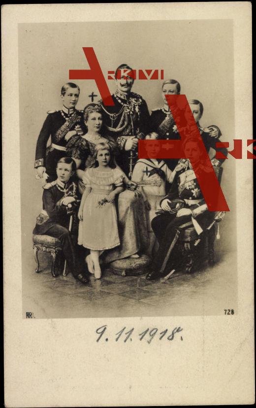 Kaiser Wilhelm II., Kaiserin Viktoria und die Kinder