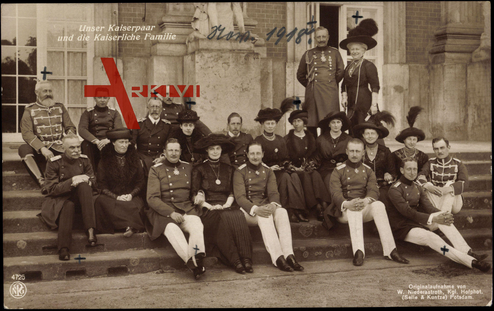Kaiser Wilhelm II., Kaiserin Auguste V., Kronprinzessin Cecilie