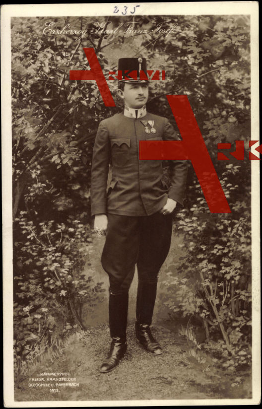 Erzherzog Karl Franz Josef von Österreich, Uniform