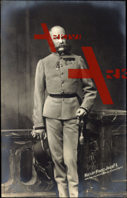 Kaiser Franz Josef I 1879, Oberstinhaber der Kaiserjäger, frühe Jahre