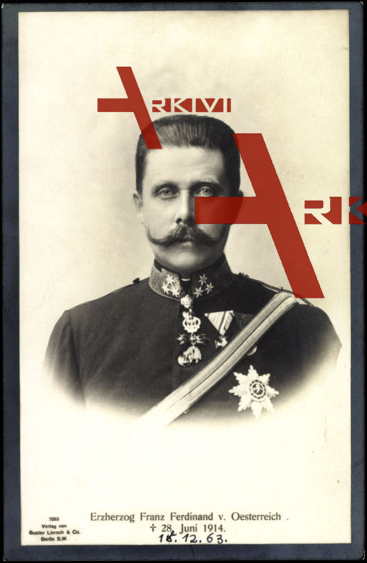 Erzherzog Franz Ferdinand von Österreich, gest. 1914, Liersch 7055