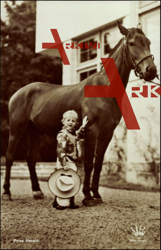 Prins Harald, Prinz Harald von Norwegen als Cowboy, Kleines Kind, Pferd