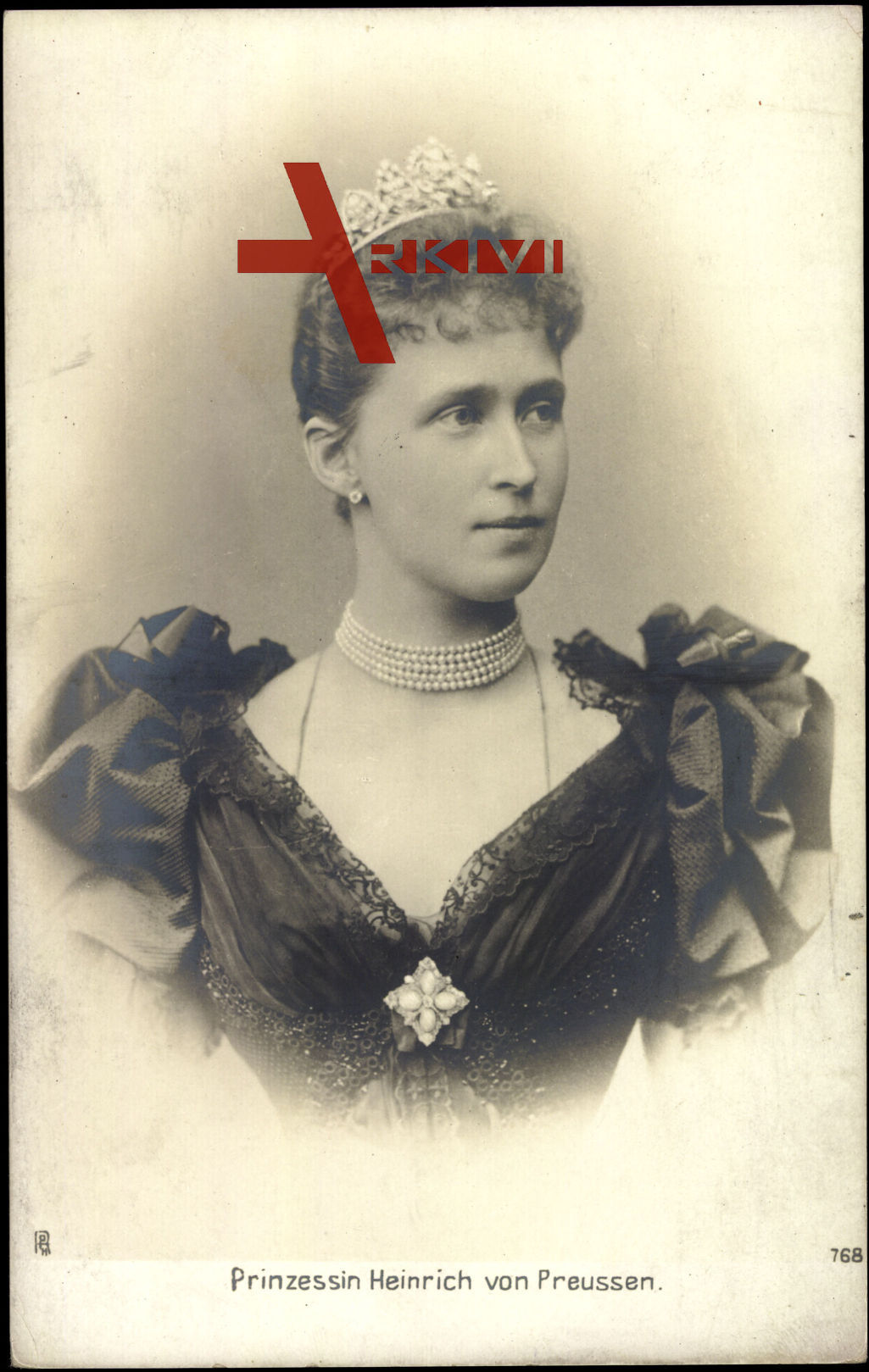 Prinzessin Heinrich von Preußen, Portrait, Diadem, Kette