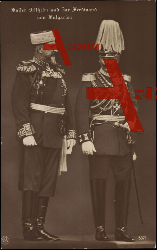 Kaiser Wilhelm II und Zar Ferdinand von Bulgarien, NPG 5371