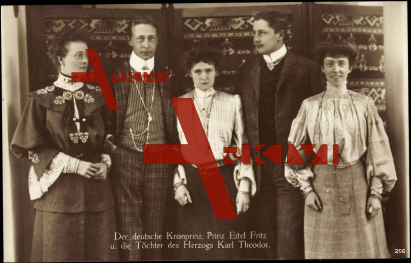 Kronprinz Wilhelm, Prinz Eitel Fritz, Töchter Karl Theodors