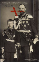 Fürst Leopold und Erbprinz Ernst zu Lippe, Uniformen