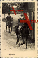 Kaiser Franz Josef I. beim Morgenritt, Schwarzes Pferd