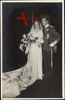 Hochzeitsfoto des Prinzen Gustaf Adolf und der Prinzessin Sibylla
