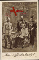 Treue Waffenbrüderschaft, Kaiser Wilhelm II, Franz Josef, Mehmed V