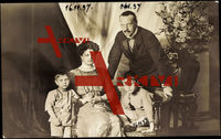 Ernst Ludwig von Hessen Darmstadt mit Frau und Kindern