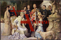 Kaiser Wilhelm II, Auguste Viktoria, Viktoria Luise, Windhund, Preußen