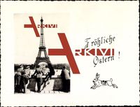 Paris, Eiffelturm, Frohe Ostern, Wehrmachtsoldaten