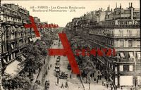 Paris, Vue des Grand Boulevards, Boulevard Montmartre
