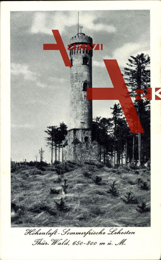Lehesten i. Thüringer Wald, Blick auf den Wetzsteinturm