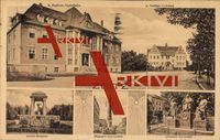 Zeitz, Denkmal der Arbeit, Arnold Brunnen, Bismarck Kandelaber, Jugendheim