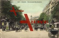 Paris France, vue générale du Boulevard Montmartre
