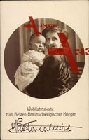 Passepartout Viktoria Luise von Preußen mit Sohn, Wohlfahrtskarte
