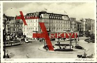 Bremen, Blick auf das Hotel Columbus, Platz, Straßenbahn