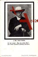 Passepartout Fürst Otto von Bismarck, 30 Juli 1898, Todesdatum