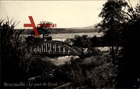 Brazzaville Französisch Kongo, Le pont du Djoué, Brücke
