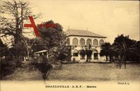 Brazzaville Republik Kongo, Mairie, Ansicht eines Hauses mit Park