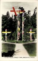 Vancouver British Columbia Kanada, Totem Poles, Stanley Park