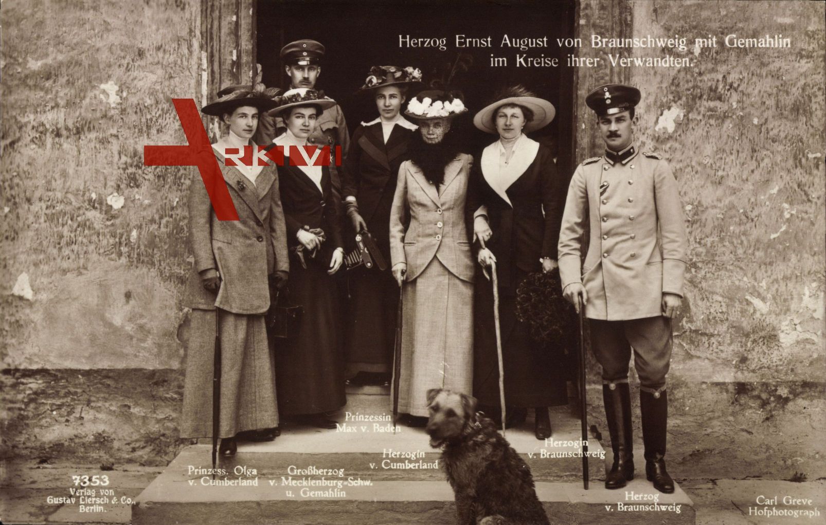 Herzog Ernst August, Viktoria Luise, Thyra von Cumberland, Olga, Max v Baden