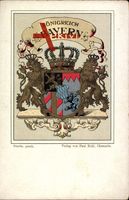 Wappen Königreich Bayern, Löwen, Krone, Paul Kohl Chemnitz