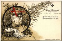 Passepartout Fürst Otto von Bismarck, 30 Juli 1898, Sterbetag