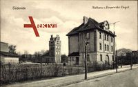 Berlin Steglitz Südende, Rathaus und Feuerwehr Depot