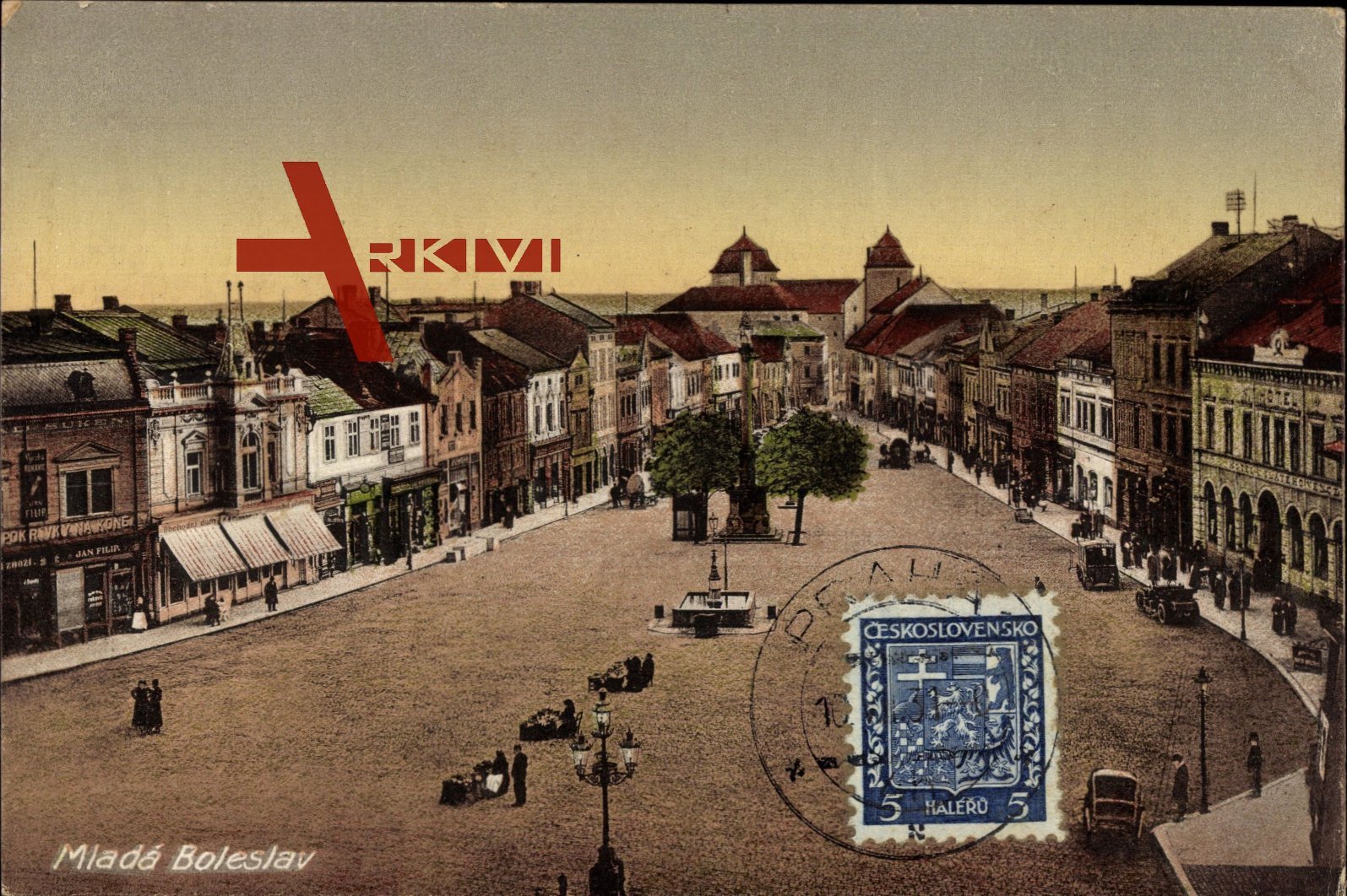 Mladá Boleslav Mittelböhmen, Blick auf den Marktplatz