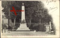 Gray Haute Saône, vue générale du Monument des Soldats en 1870 1871