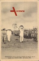 Brazzaville Rep. Kongo, Arrivée du Général de Gaulle dan France Libre, 1940