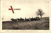 Autopanne infolge schlchter, grundloser Wege in russisch Polen 1915