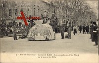 Aix en Provence Bouches du Rhône, vue du Carnaval, conquête du Pôle Nord