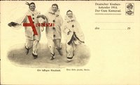 Ein lustiges Kleeblatt, Deutscher Knabenkalender 1914, Karnevalskostüme