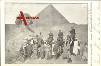 MTVA Karneval 1903, Stangen's Reisegesellschaft bei den Pyramiden, Ägypten