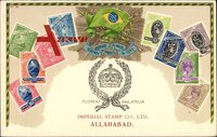 Brasilien Wappen Brasilien, Imperial Stamp Co. Ltd., Allahabad