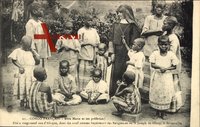 Französisch Kongo, Mere Marie et ses preferees, Missionarin, Afrikaner,Kinder