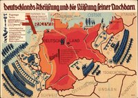 Landkarten Deutschlands Abrüstung und die Rüstung seiner Nachbarn, Propaganda
